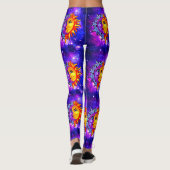 Galaxy leggings aquarel maan/zon (Achterkant)