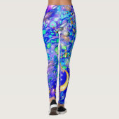 Galaxy-leggings, ruimte, sterren, Saturnus, leggin Leggings (Achterkant)
