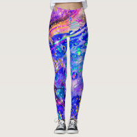 Galaxy-leggings, ruimte, sterren, Saturnus, leggin