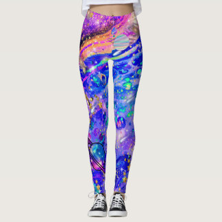 Galaxy-leggings, ruimte, sterren, Saturnus, leggin Leggings