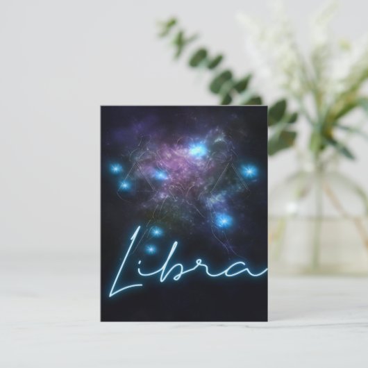 Galaxy Libra Zodiac - Funny Libra Zodiac Lover Gif Kaart (Staand voorkant)