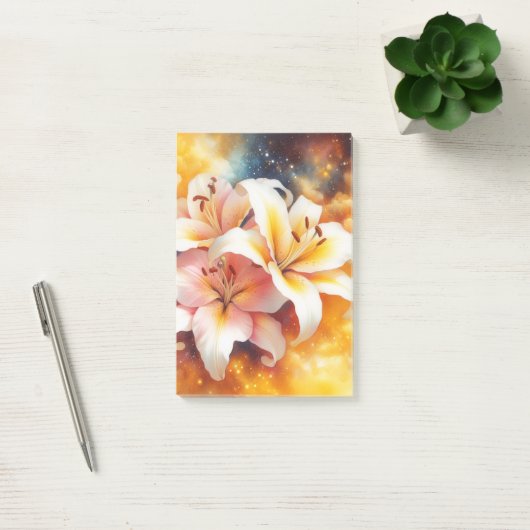 Galaxy Lilies Post Het Notities Post-it® Notes (Kantoor)
