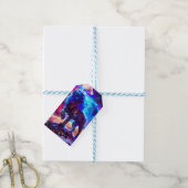 Galaxy Lion Blue Cadeaulabel (Met Touw)