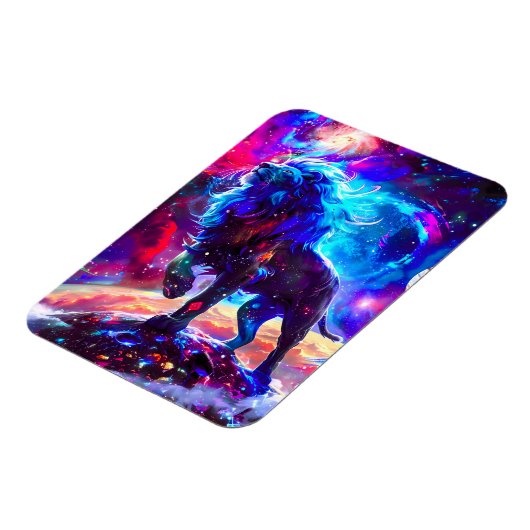 Galaxy Lion Blue Magneet (Linkerzijde)
