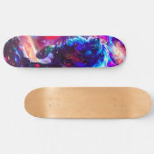 Galaxy Lion Blue Persoonlijk Skateboard (Horizontaal)