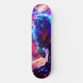 Galaxy Lion Blue Persoonlijk Skateboard (Voorkant)