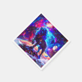 Galaxy Lion Blue Servet (Hoek)