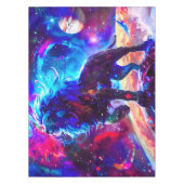 Galaxy Lion Blue Tafelkleed (Voorkant)