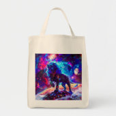 Galaxy Lion Blue Tote Bag (Voorkant)