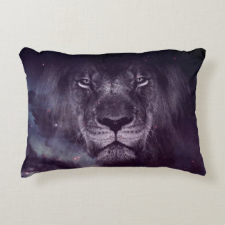 Galaxy Lion Face Art Wallpaper Accent Kussen