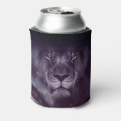 Galaxy Lion Face Art Wallpaper Blikjeskoeler (Blikje Achterkant)
