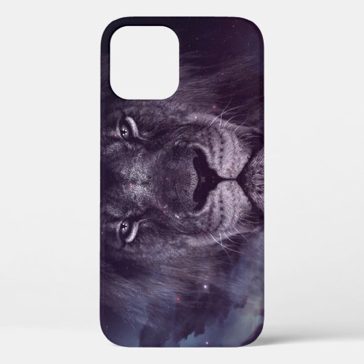 Galaxy Lion Face Art Wallpaper Case-Mate iPhone Case (Achterkant)