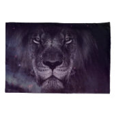 Galaxy Lion Face Art Wallpaper Kussensloop (Achterkant)