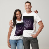 Galaxy Lion Face Art Wallpaper T-shirt (Unisex)