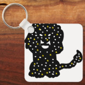Galaxy Lion Keychain – Cosmic Mane Silhouette (Voorkant)
