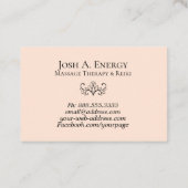 *~* Galaxy Lotus Pink Universe Lavender Nebula Visitekaartje (Achterkant)