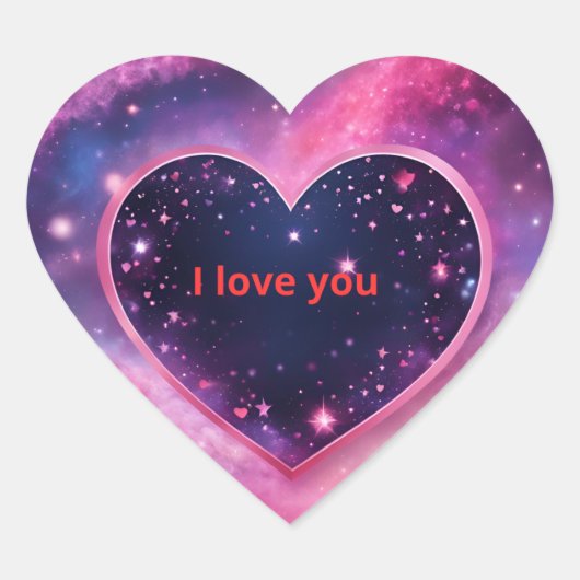 Galaxy Love Sticker (Voorkant)