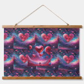 Galaxy Love Wall Art Hangend Wandkleed (Voorkant)