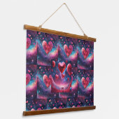 Galaxy Love Wall Art Hangend Wandkleed (Gebogen)