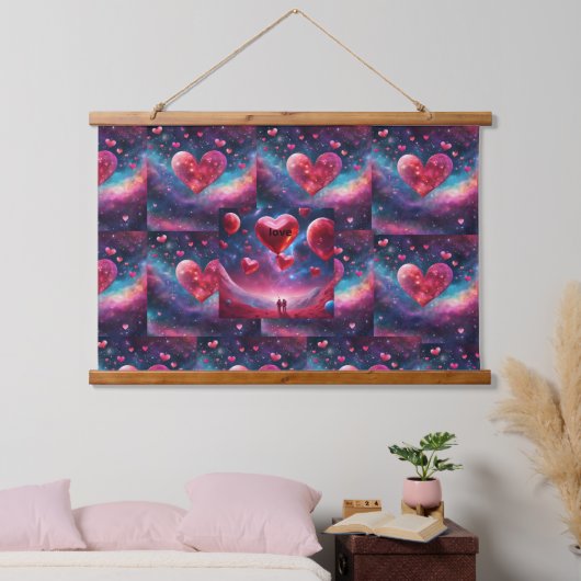 Galaxy Love Wall Art Hangend Wandkleed (Slaapkamer)