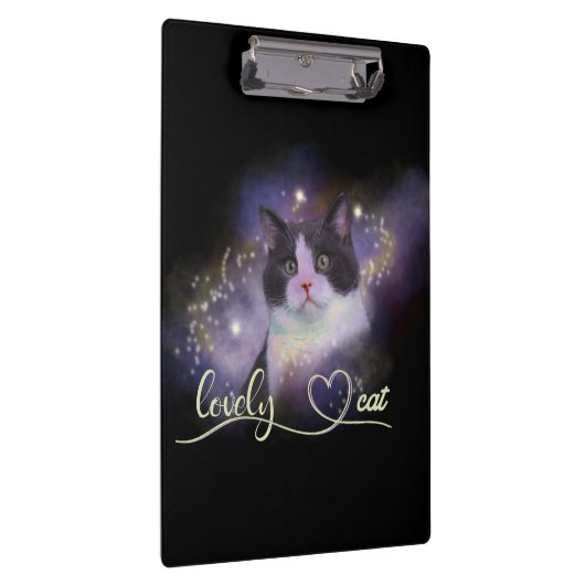 Galaxy Lovely Cat Klembord (Rechts)