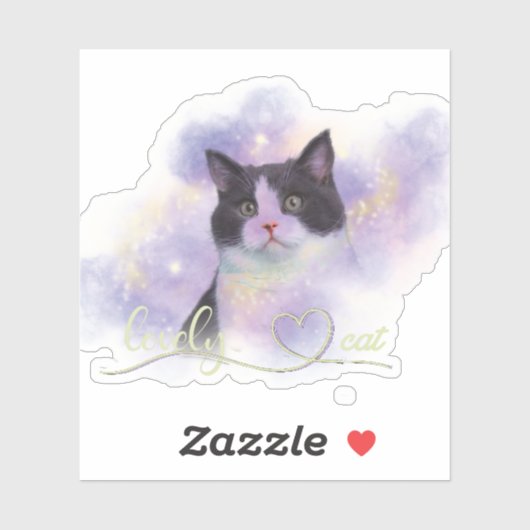 Galaxy Lovely Cat Sticker (Vel)