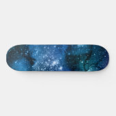 Galaxy Lovers Starry Space Blue Sky White Sparkles Persoonlijk Skateboard (Horizontaal)