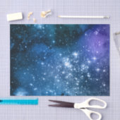 Galaxy Lovers Starry Space Blue Sky White Sparkles Tissuepapier (Craft)