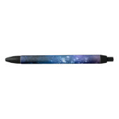 Galaxy Lovers Starry Space Blue Sky White Sparkles Zwarte Inkt Pen (Voorkant)