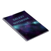 Galaxy Lovers Stars Space Blue Notitieboek (Rechterzijde)