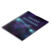 Galaxy Lovers Stars Space Blue Notitieboek (Linkerzijde)
