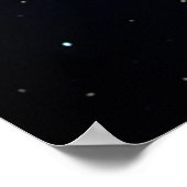 Galaxy Luxe Ruimte Redactioneel Grafisch Poster (Hoek)