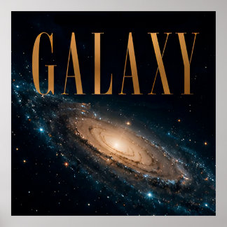 Galaxy Luxe Ruimte Redactioneel Grafisch Poster