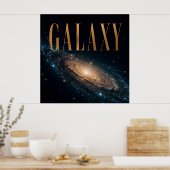 Galaxy Luxe Ruimte Redactioneel Grafisch Poster (Keuken)