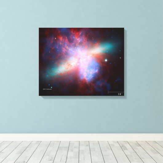 Galaxy M82 Canvas Afdruk (Insitu (Houten vloer))