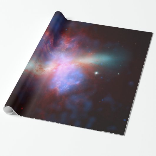 Galaxy M82 Hubble NASA Cadeaupapier (Uitgerold)
