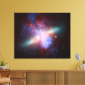 Galaxy M82 Hubble NASA Canvas Afdruk (Insitu (Woonkamer))