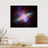 Galaxy M82 Hubble NASA Poster (Keuken)