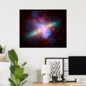 Galaxy M82 Hubble NASA Poster (Thuiskantoor)