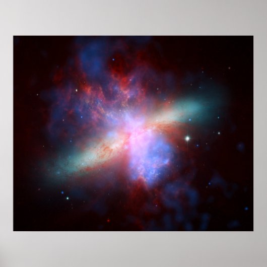 Galaxy M82 Hubble NASA Poster (Voorkant)