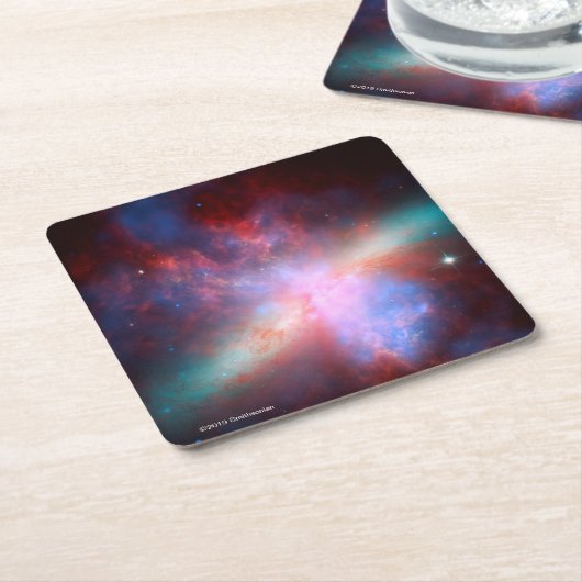 Galaxy M82 Kartonnen Onderzetters (Schuin)