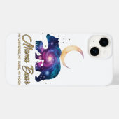 Galaxy Mama Beer & Welpen Maan Silhouet Case-Mate iPhone Case (Achterkant (horizontaal))