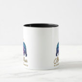 Galaxy Mama Beer & Welpen Maan Silhouet Mok (Midden)