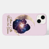 Galaxy Mama & Child Silhouette Moon Art Case-Mate iPhone Case (Achterkant (horizontaal))
