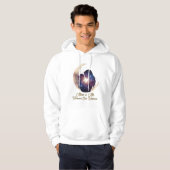 Galaxy Mama & Kind Silhouette Maan Kunst Hoodie (Voorkant volledig)