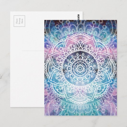 Galaxy Mandala Briefkaart (Voorkant / Achterkant)