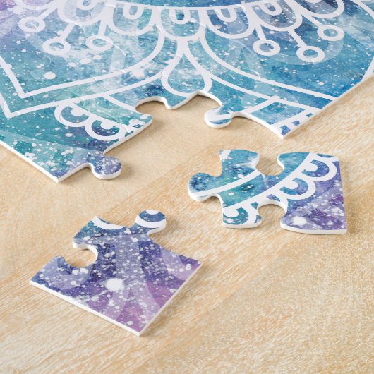 Galaxy Mandala Legpuzzel (Zijkant)