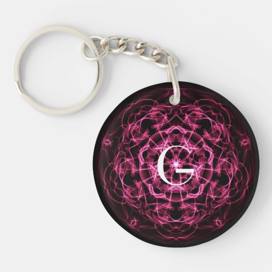 Galaxy mandala. monogram. sleutelhanger (Voorkant)