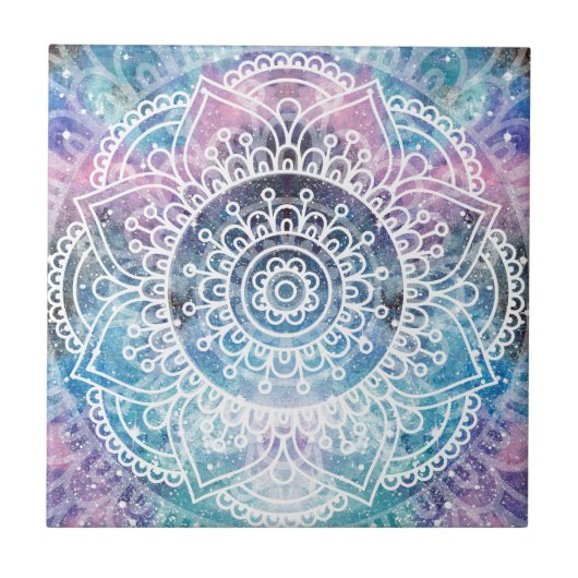 Galaxy Mandala Tegeltje (Voorkant)