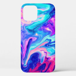 Galaxy Marble Modern Abstracte Waterverf iPhone 7 12 Pro Hoesje